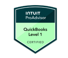 Intuit QuickBooks Certification badge, Level 1