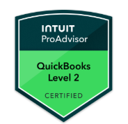 Intuit QuickBooks Certification badge, Level 2